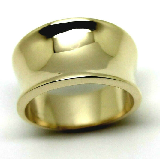 Kaedesigns, New Genuine Full Solid 9ct 9kt Yellow, Rose or White Gold Concave Dome Ring 250