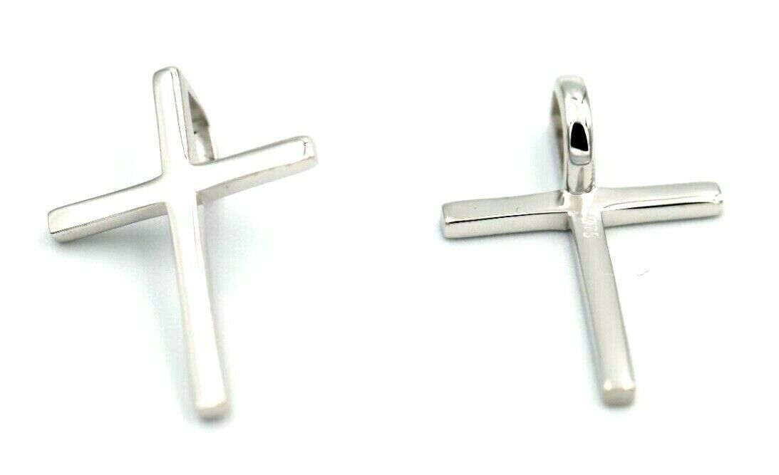 Kaedesigns Genuine Solid Delicate 9ct 9K Yellow, Rose Or White Gold Thin Plain Cross Pendant