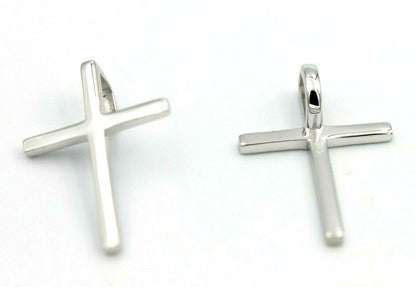 Kaedesigns Genuine Solid Delicate 9ct 9K Yellow, Rose Or White Gold Thin Plain Cross Pendant