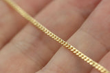 Copy of Genuine 9ct Yellow Gold Curb Kerb Necklace / Chain 4.4grams 50cm