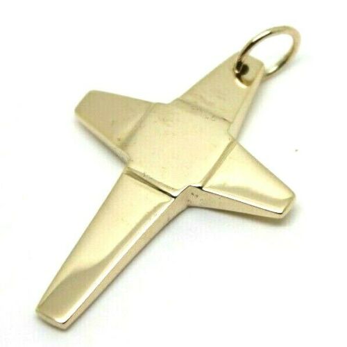 Kaedesigns New Large Solid Heavy 9ct Yellow, Rose Or White Gold Flat Plain Cross Pendant