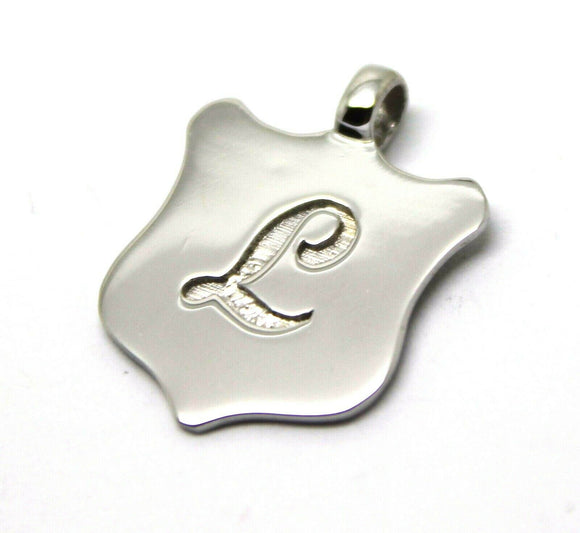 Kaedesigns, New Genuine 9K 9ct Yellow, Rose or White Gold Shield Pendant With Your Initial