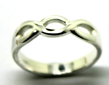 Genuine 9ct Yellow or Rose or White Gold or Sterling Silver Infinity Love Ring