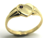Genuine 9ct 9K Yellow, Rose or White Gold / 375, Amethyst (Birthstone Of February) Signet Ring