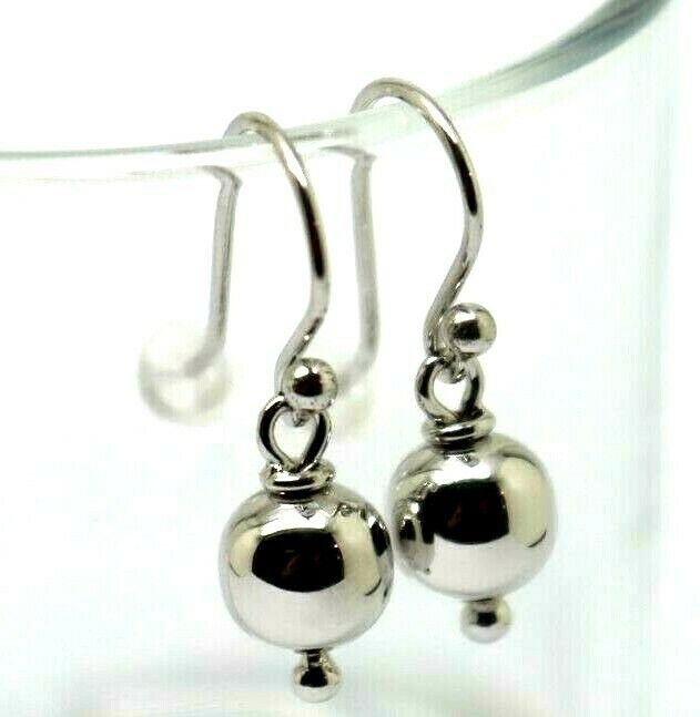 Kaedesigns, New Genuine  9ct 9kt Yellow, Rose or White Gold 8mm Euro Ball Drop Earrings