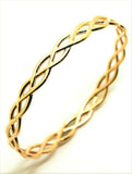 Kaedesigns New Genuine 9ct Yellow, Rose or White Gold Celtic Knot Oval Bangle 7.2cm X 5.2cm