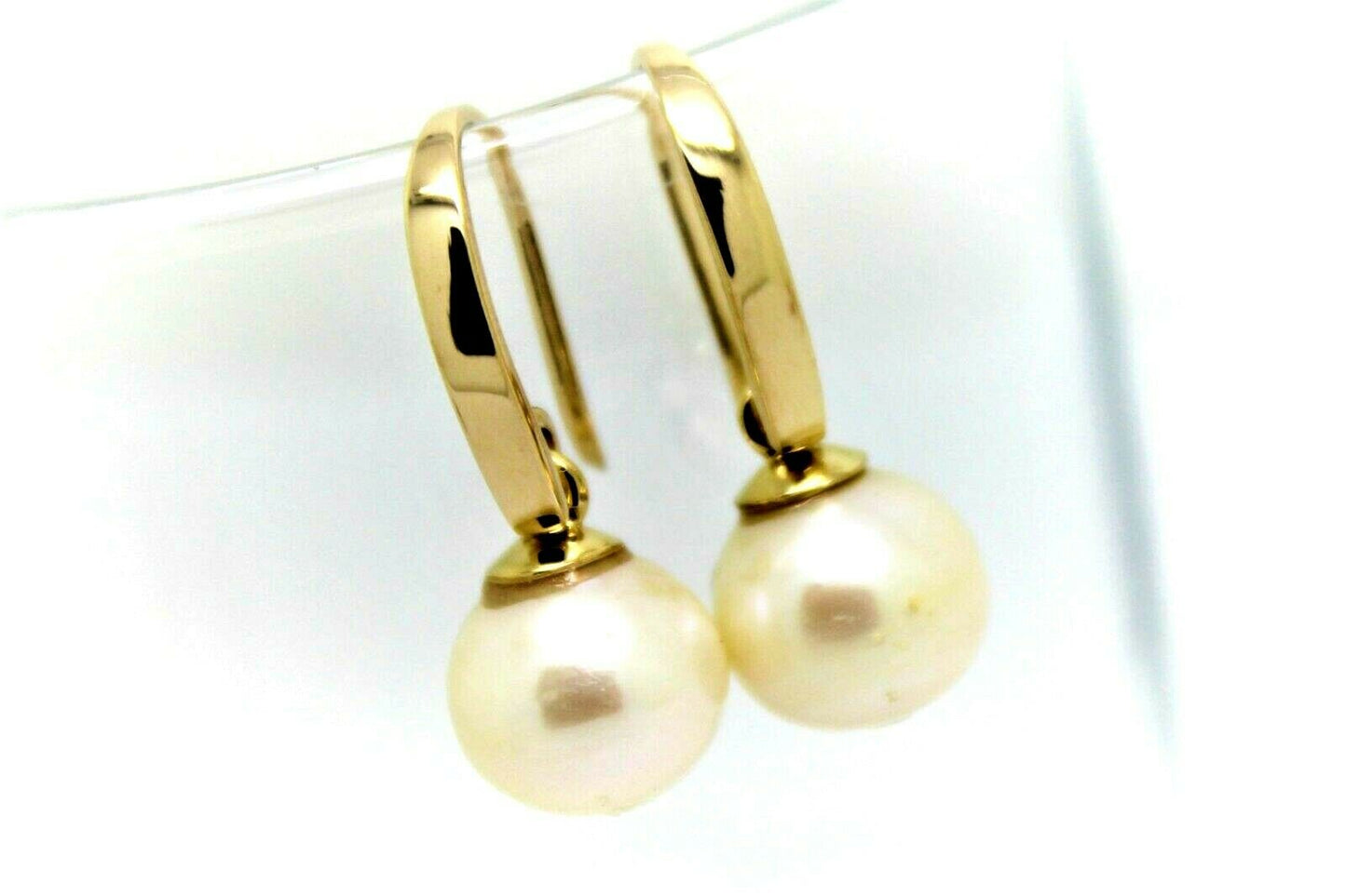 Kaedesigns New Genuine 9ct 9k Yellow, Rose or White Gold 10mm Freshwater Pearl Ball Earrings