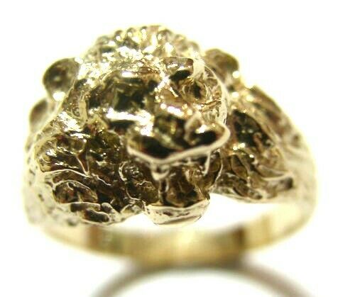 Kaedesigns Genuine Solid New 9ct 9kt Yellow, Rose or White Gold Large Lion's Head Ring