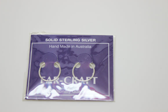 NEW Large Sterling Silver Sleepers Hinged Earrings 16mm