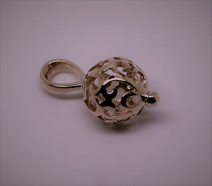 Kaedesigns New Genuine 9ct 9K Yellow, Rose & White Gold 10mm Filigree Ball Pendant