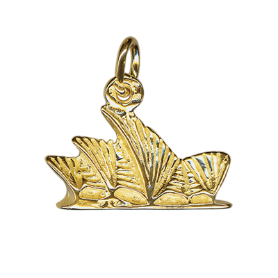 Kaedesigns, Genuine 9K Yellow Gold Opera House Charm or Pendant