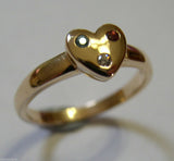 Kaedesigns New Genuine  9ct Yellow Gold Topaz, Tourmaline & Diamond Heart Ring