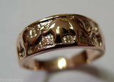 Kaedesigns Genuine New 18ct Gold Solid Yellow, Rose or White Gold Lucky Elephant Ring 209