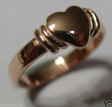 Kaedesigns, 375 New Genuine 9ct Yellow, Rose or White Gold Heart Signet Ring Item 280