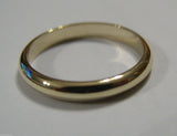 Genuine Solid 9ct 9kt Yellow, Rose or White Gold Wedding Band Ring Size O 3mm Wide