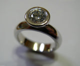 Kaedesigns, New Genuine 9ct 375 Solid White Gold Engagement Ring 373