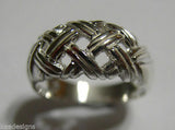 Genuine Solid Sterling Silver 925 Weave Dress Ring *Free Express Post In Oz*