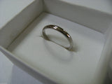 New Genuine 18ct 18kt White Gold 2.5mm Wide Wedding Band Ring