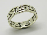 Genuine Size P 9ct Yellow, Rose or White Gold 6mm Celtic Weave Ring 274