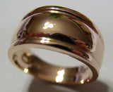 Size L Kaedesigns, 9ct 9kt Full Solid Rose Gold Thick Dome Ring 12mm Wide