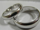 Kaedesigns Genuine 2 X Custom Made Solid 18ct 750 White Gold Wedding Bands Rings