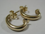 Kaedesigns, New Genuine 375 9ct 9K Yellow, Rose or White Gold C Stud Earrings
