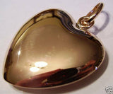 Kaedesigns New  9ct Medium Bubble Rose & White Gold Heart Pendant