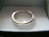 Size L 1/2 New Genuine 9ct 9kt White Gold 2.5mm Wide Wedding Band Ring