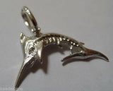 Genuine Sterling Silver Solid Sword Fish Pendant Charm *Free Post In Oz*