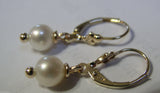 Kaedesigns New 9ct Yellow, Rose or White Gold 6mm White Pearl Continental Clip Earrings