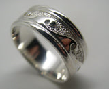 Kaedesigns New Genuine Genuine Sterling Silver 925 Surf Wave Ring Size V