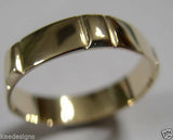 Genuine Solid His & Hers Solid 9ct 9K Yellow Gold Wedding Bands Couple Rings