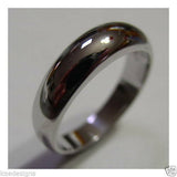 Kaedesigns New Genuine 18ct White Gold Full Solid 6mm Dome Ring