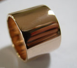 Size O 1/2 Genuine, Kaedesigns, 9ct Yellow, Rose or White Gold Full Solid Extra Wide 14Mm Band Ring