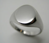 Genuine New Size M Sterling Silver 925 Solid Heavy Signet Ring