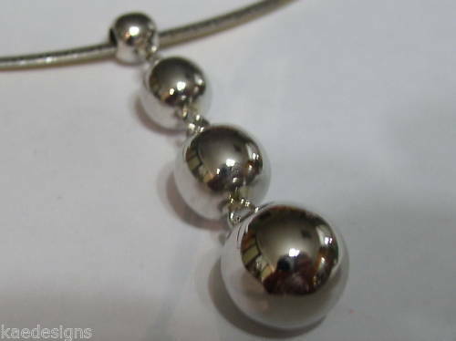 Kaedesigns, New 9ct 9kt Genuine Yellow, Rose or White Gold 4 Ball Drop Pendant