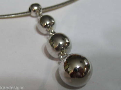 Kaedesigns, New 9ct 9kt Genuine Yellow, Rose or White Gold 4 Ball Drop Pendant