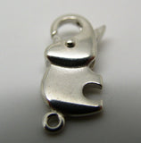 Genuine Sterling Silver Elephant Parrot / lobster clasp Clasp