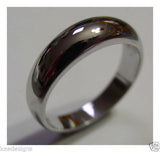 Kaedesigns New Genuine 18ct White Gold Full Solid 6mm Dome Ring