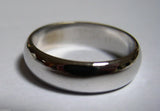 Size T Genuine Heavy Solid 9ct 9kt White Gold 6mm Wedding Band Ring