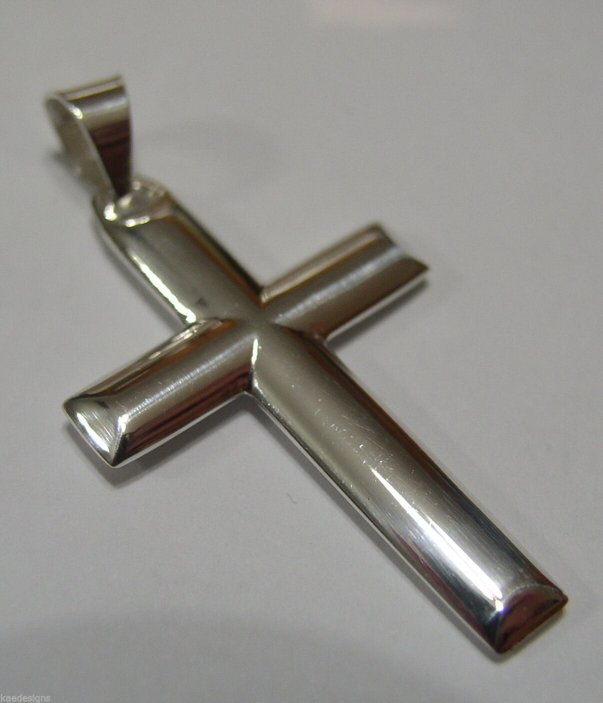 Kaedesigns, New Genuine Sterling Silver 925 Cross Plain Pendant 343