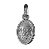 Genuine 9ct Yellow Gold or Sterling Silver Oval Mary Madonna Pendant or Charm 12mm x 8mm