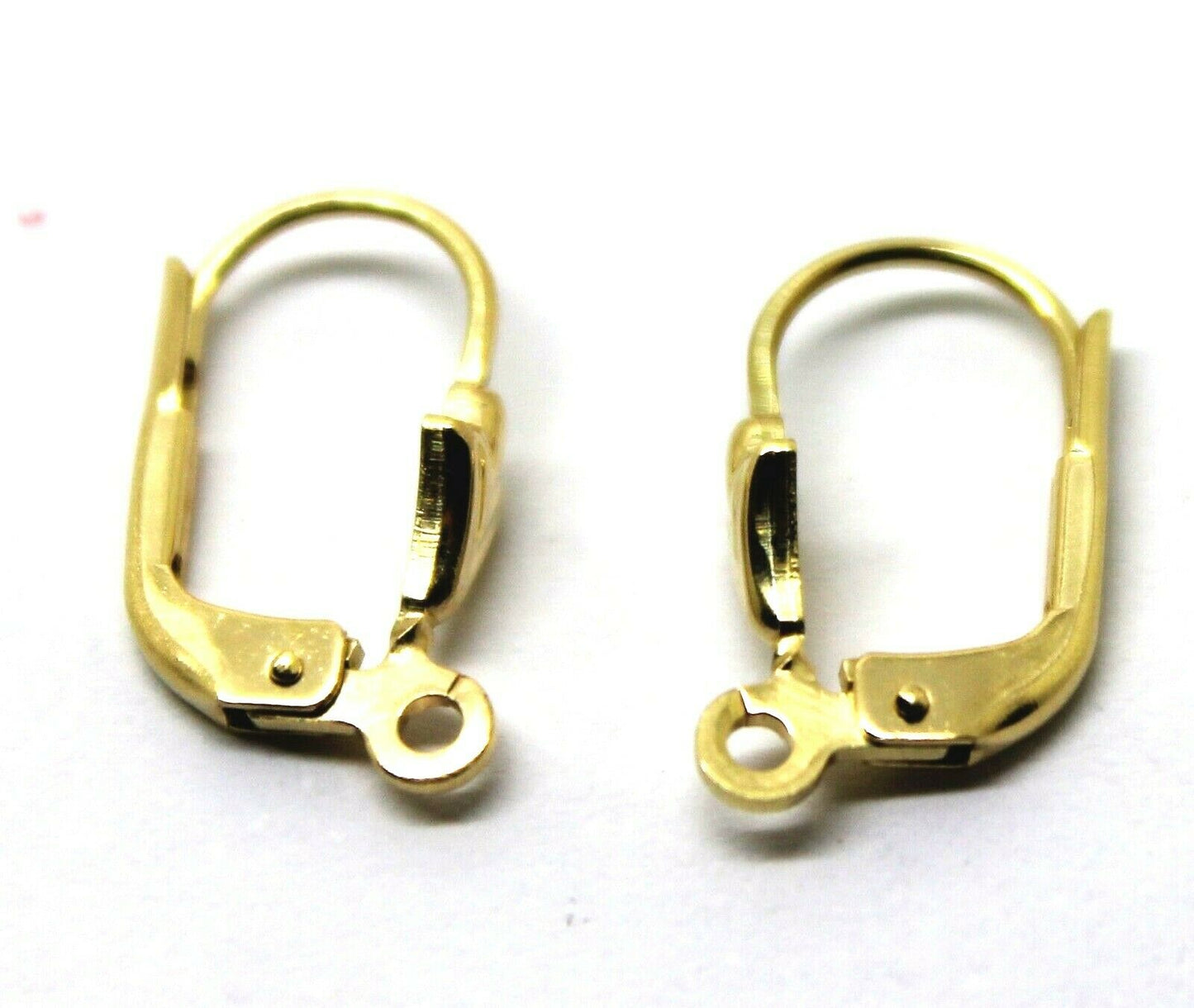 Genuine New 9ct Yellow Gold 375 14mm Continental Earclip Clip Hooks