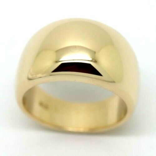 Size O, Kaedesigns, Genuine 9kt 9ct Heavy Yellow, Rose or White Gold Full Solid Extra 12mm Large Dome Ring