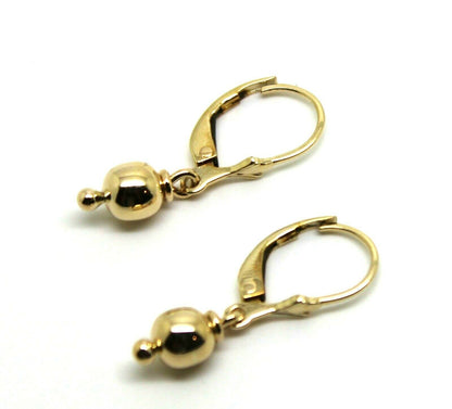 Kaedesigns New Genuine 9ct Yellow, Rose or White Gold 6mm Continental Hook Ball Earrings