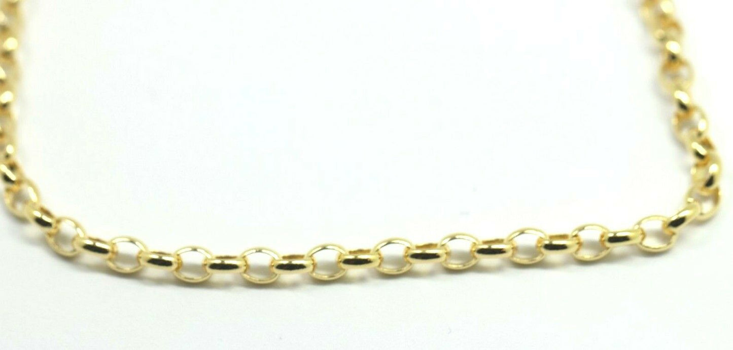 Genuine New 9ct Yellow or Rose Gold Solid 19cm Oval Belcher Bracelet