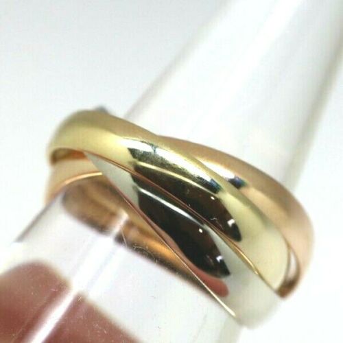 Size Q Genuine Solid 4mm 9ct Yellow, White, Rose Gold Russian Wedding Ring Bands