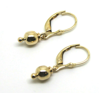 Kaedesigns New Genuine 9ct Yellow, Rose or White Gold 6mm Continental Hook Ball Earrings