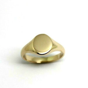 Kaedesigns New Size G New 9ct 9K Yellow, Rose or White Gold Oval Signet Ring 9mm x 7mm
