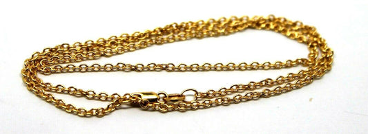 9ct Yellow Gold Belcher Cable Chain Necklace 46cm 3.53grams